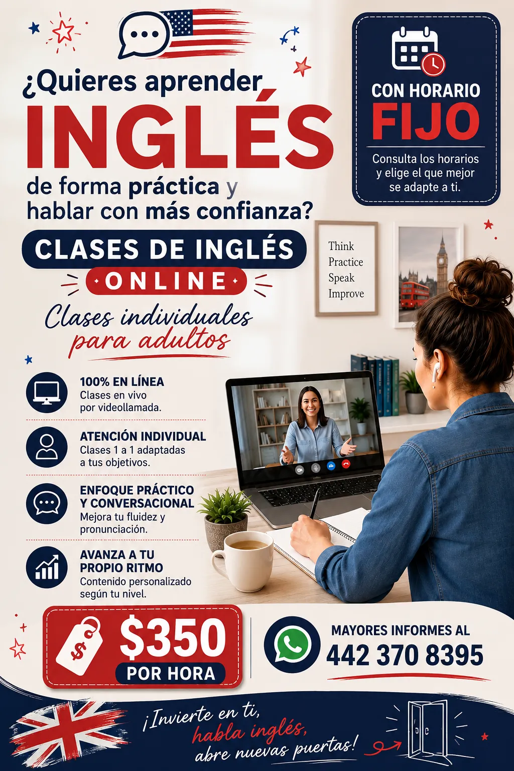Clases de inglés en línea