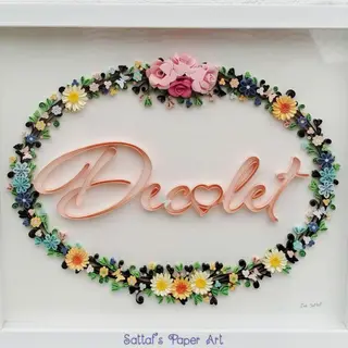 Foto 1 de Cuadros Decorativos 100% Personalizables en Filigrana de Papel Hechos Totalmente a Mano
