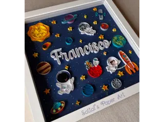 Foto 4 de Cuadros Decorativos 100% Personalizables en Filigrana de Papel Hechos Totalmente a Mano
