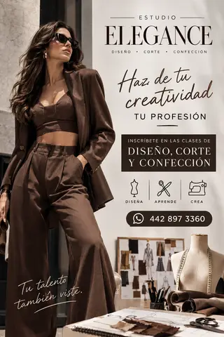 Foto 2 de Studio Elegans pone a tu disposición cursos especializados de Diseño Corte y Confección,con opción a certificacion ofici